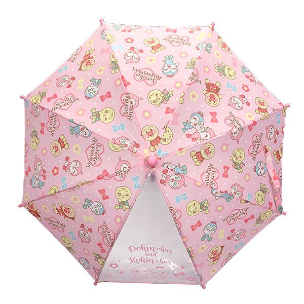 森本産業 アンパンマン 手開き傘 40cm ピンク 子供用雨傘 キッズ