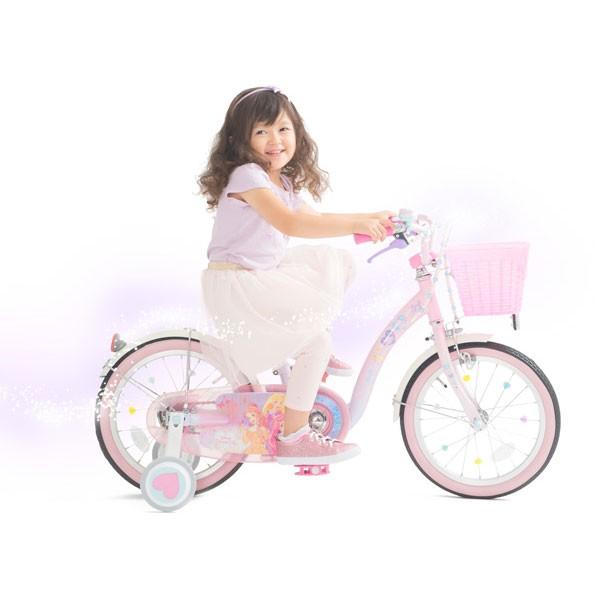 アイデス プリンセス　ゆめカワ16インチ　ライトピンク　自転車【ラッピング不可商品】【送料無料　沖縄・一部地域を除く】