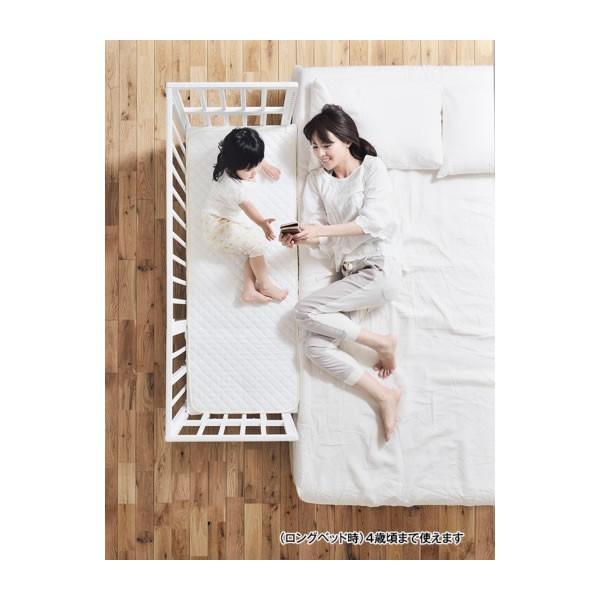 大和屋 そいねーるプラス ロング ベビーベッド キャスター付【P/N