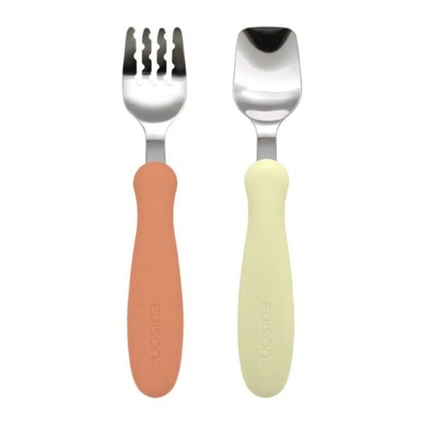 エジソンのフォーク＆スプーン ケイジェイシー 1.5歳ごろ〜 EDISONmama