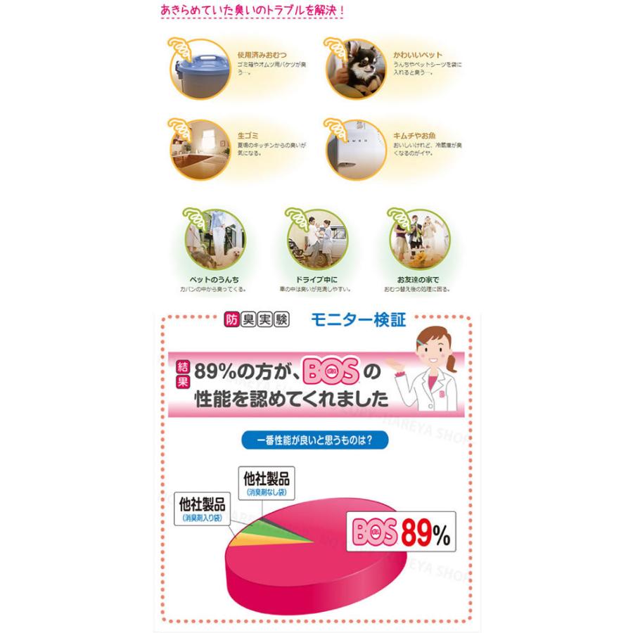 【セット商品】クリロン化成 おむつが臭わない袋BOSベビー用箱型 (Sサイズ200枚入)　3個セット【送料無料　沖縄・一部地域を除く】の画像