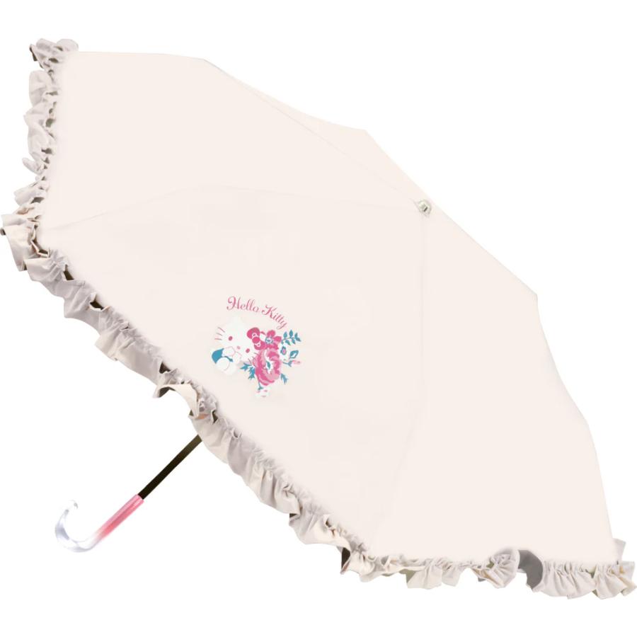 sanrio（サンリオ） 晴雨兼用 折畳傘 フラワー フリルタイプ 50cm