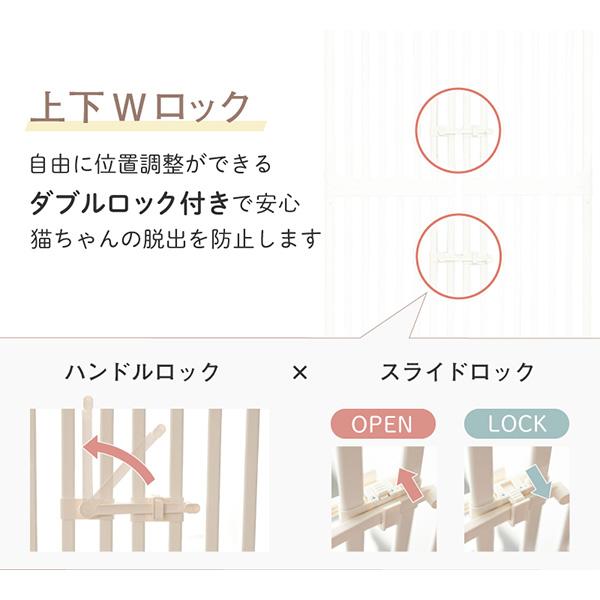 Wanyanya にゃんドア ねこ脱走防止ゲート ホワイト【取付け幅約 Wanyanya にゃんドア ねこ脱走防止ゲート ホワイト【取付け幅約