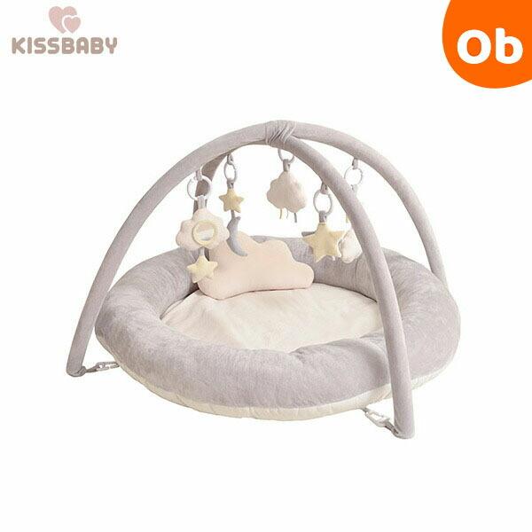 KISSBABY まぁるいおそらのプレイジムマット KISS BABY まぁるいおそらのプレイジムマット ミルクグレー ベビージム
