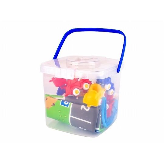 バイキングトイズ VIKINGTOYS ミニチュビーズプレイマット付きバケツ