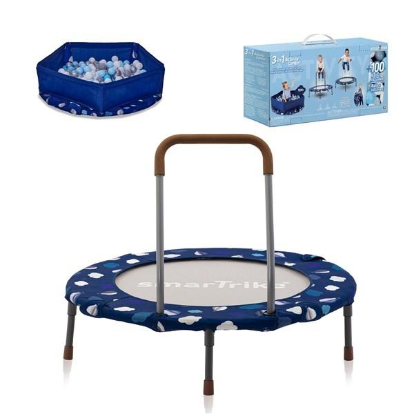 トランポリン スマートトライク トランポリン アクティビティセンター 3in1 ネイビー