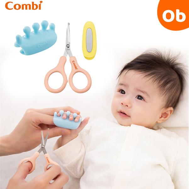 Combi（コンビ） にぎってピタッ！安心つめきりハサミセット : ORANGE