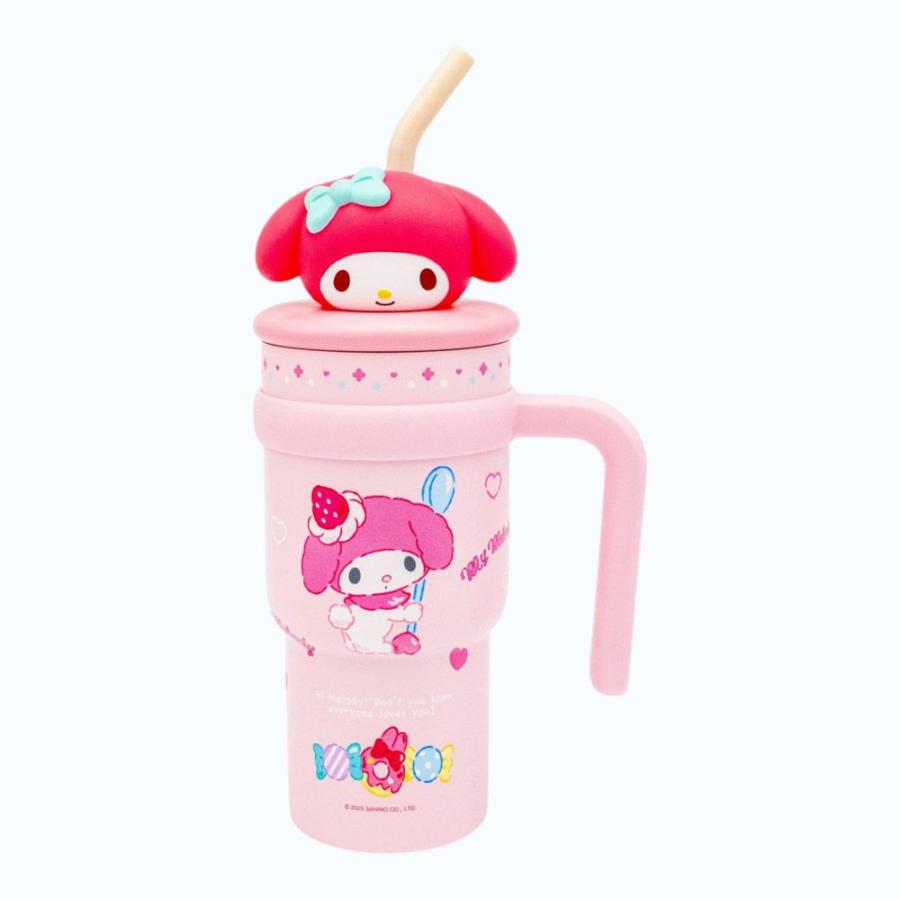【新品未使用】マイメロディ　マイメロ　タンブラー スケーター ハンドル付ストロータンブラー マイメロディ 【送料無料