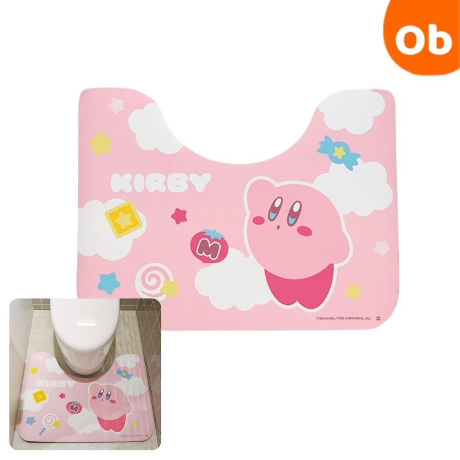 星のカービィ ふわふわお散歩トイレマット トイレマット : ORANGE-BABY