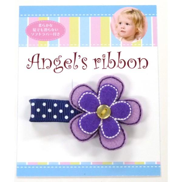 エンジェルズリボン シックフラワー(1ケ入) B024 Angel's ribbon 【滑らないヘアクリップ 子ども 子供 キッズ ヘアアクセサリー】｜orange-baby｜03