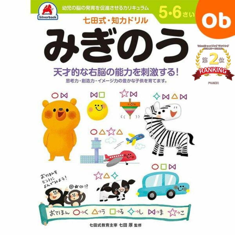 シルバーバック 七田式知力ドリル 5,6さい みぎのうシルバーバック