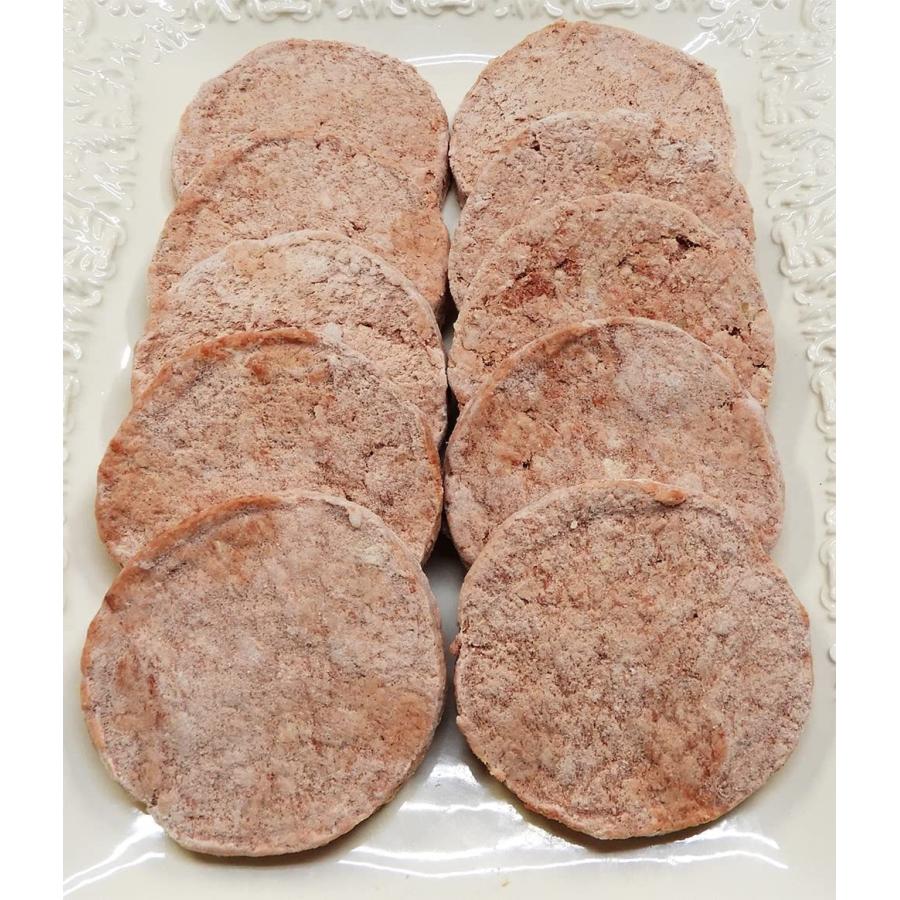牛100％ ハンバーガー用 ビーフパティ 100ｇ×10枚　牛肉(カナダ産、豪州産) 業務用 送料無料（東北〜中部）  冷凍  バーガーパティ｜orange-heart