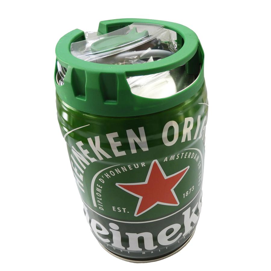 ハイネケン 5L 樽生 ビール ドラフト ケグ   そのまま飲めるビールサーバー 備品不要 飲み残しOK 家庭用 Heineken オランダ 送料無料（東北〜中部）｜orange-heart｜02