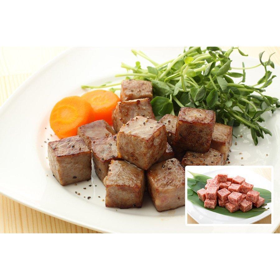 2パックセット:サイコロステーキ 1Kg ×2 送料無料（東北〜中部）牛肉 冷凍 成型肉（牛肉豪州産・牛脂国産）｜orange-heart｜07