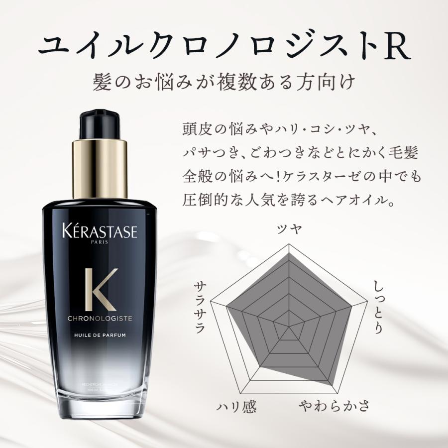 ケラスターゼ ヘアオイル ユイル クロノロジスト R 100ml 洗い流さないトリートメント CH 黒 ブラック KERASTASE 認証正規販売店