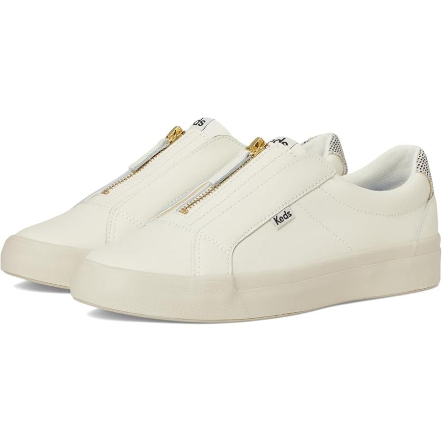 (取寄) ケッズ レディース パシュート ジップ Keds women Pursuit Zip Egret/Black Leather Keds（ケッズ） Keds Pursuit ジップ レディース スニーカー Egret