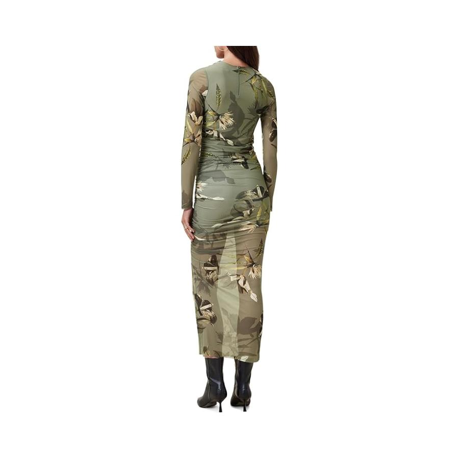 オールセインツ AllSaints Hanako Mesh Dress レディース Dresses Emerge Olive Green_2