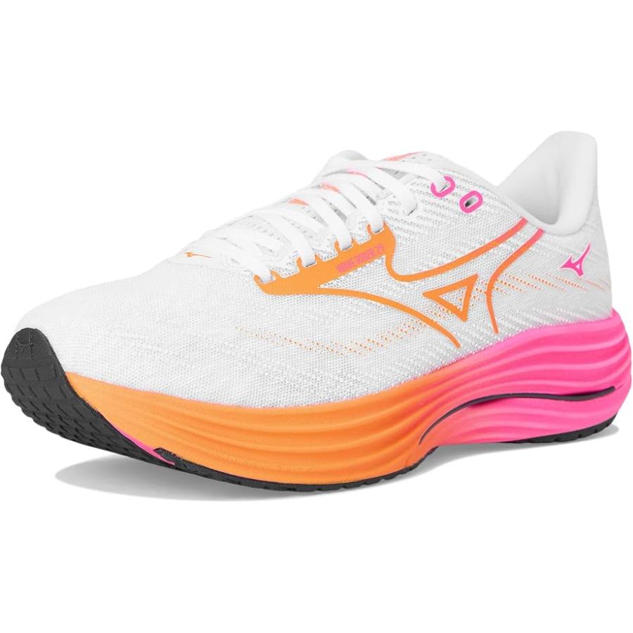 MIZUNO（ミズノ） Wave Rider 29 Hanabi メンズ スニーカー White/Tang