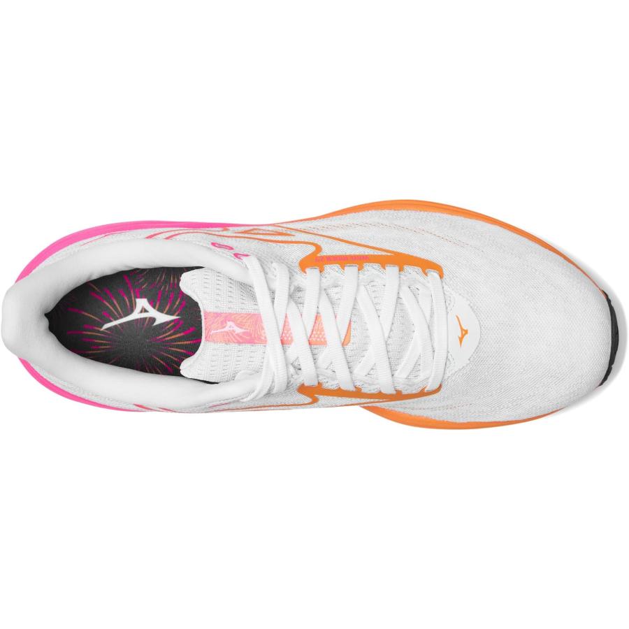MIZUNO（ミズノ） Wave Rider 29 Hanabi メンズ スニーカー White/Tang