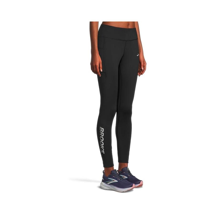 ブルックス Brooks Momentum Thermal Tight 2.0 レディース パンツ ズボン Black/スピード Logo