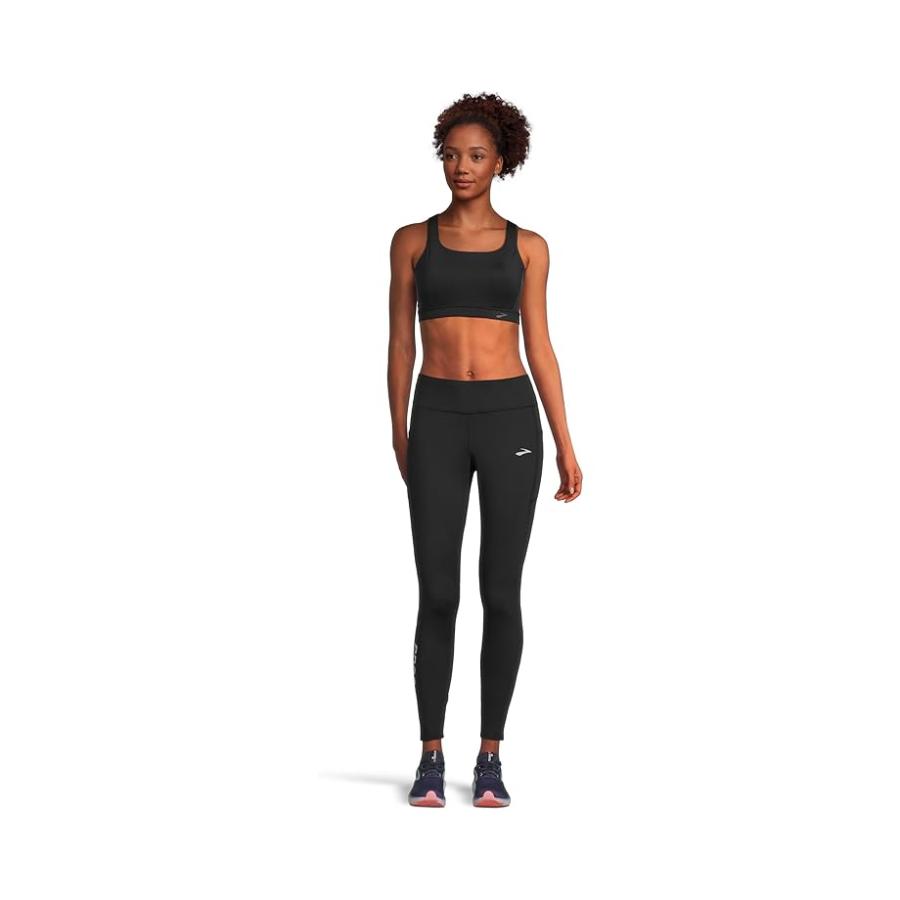 ブルックス Brooks Momentum Thermal Tight 2.0 レディース パンツ ズボン Black/スピード Logo