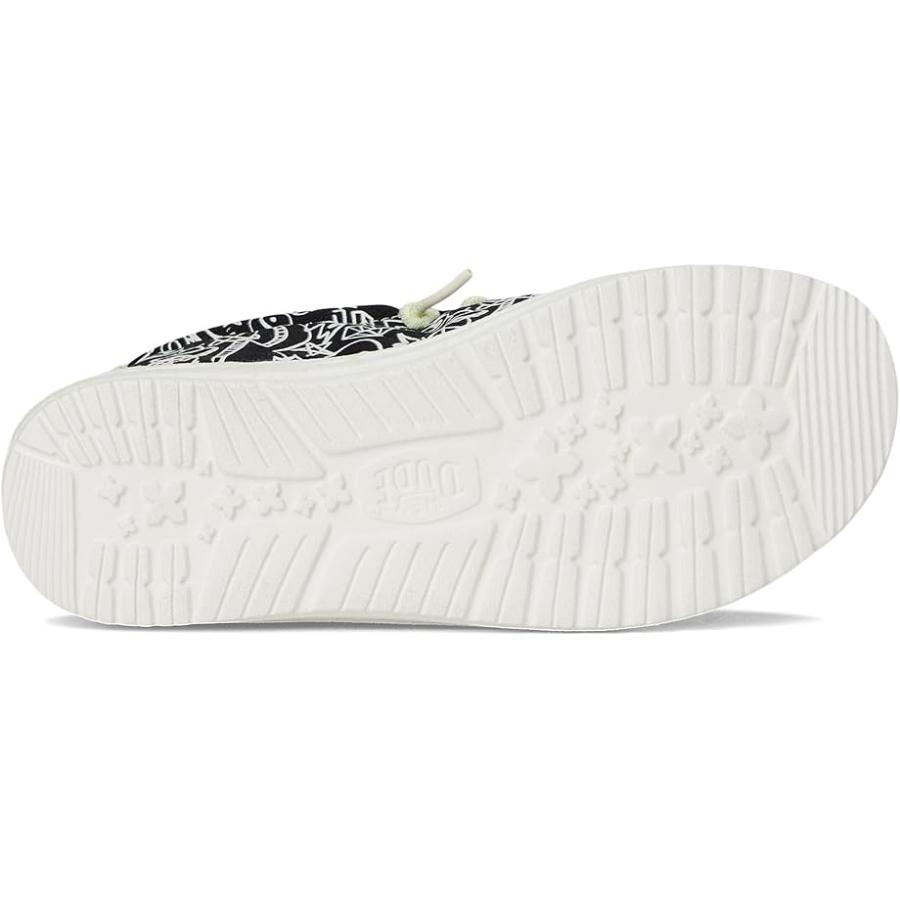 Hey Dude Kids  Wally Space Glow (Little Kid/Big Kid) キッズ・ジュニア Loafers Black_2