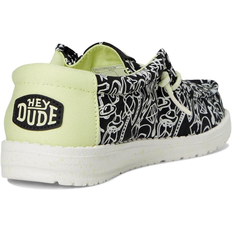 Hey Dude Kids  Wally Space Glow (Little Kid/Big Kid) キッズ・ジュニア Loafers Black_4