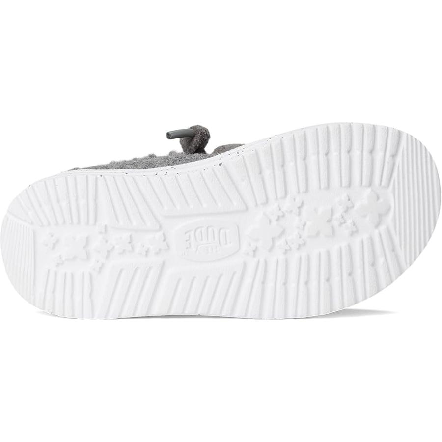 Hey Dude Kids  Wendy Wool Cozy (Toddler) キッズ・ジュニア Loafers Charcoal_2