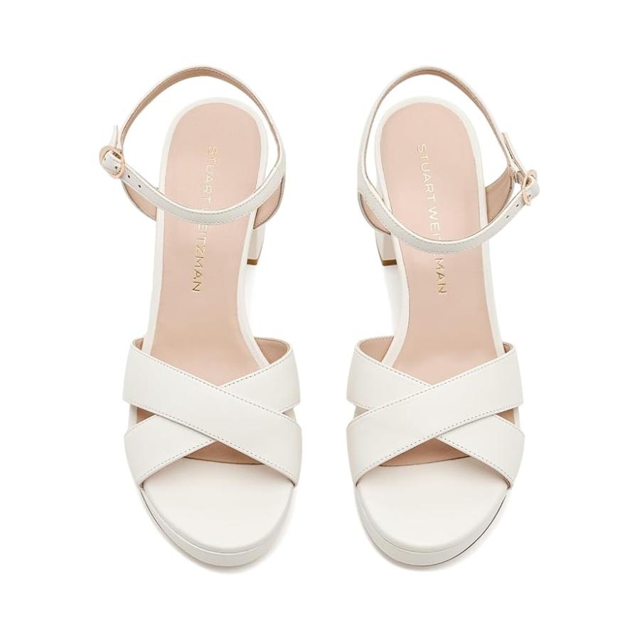 ステュワート ワイツマン Stuart Weitzman Dayna プラットフォーム 80 レディース ヒール パンプス Cream 1の画像