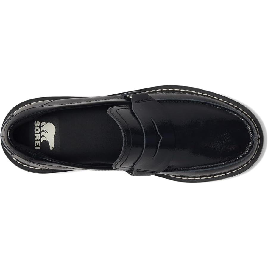 SOREL 黒レザー ローファー SOREL（ソレル） レヴェル Ave Loafer レディース ローファー Black