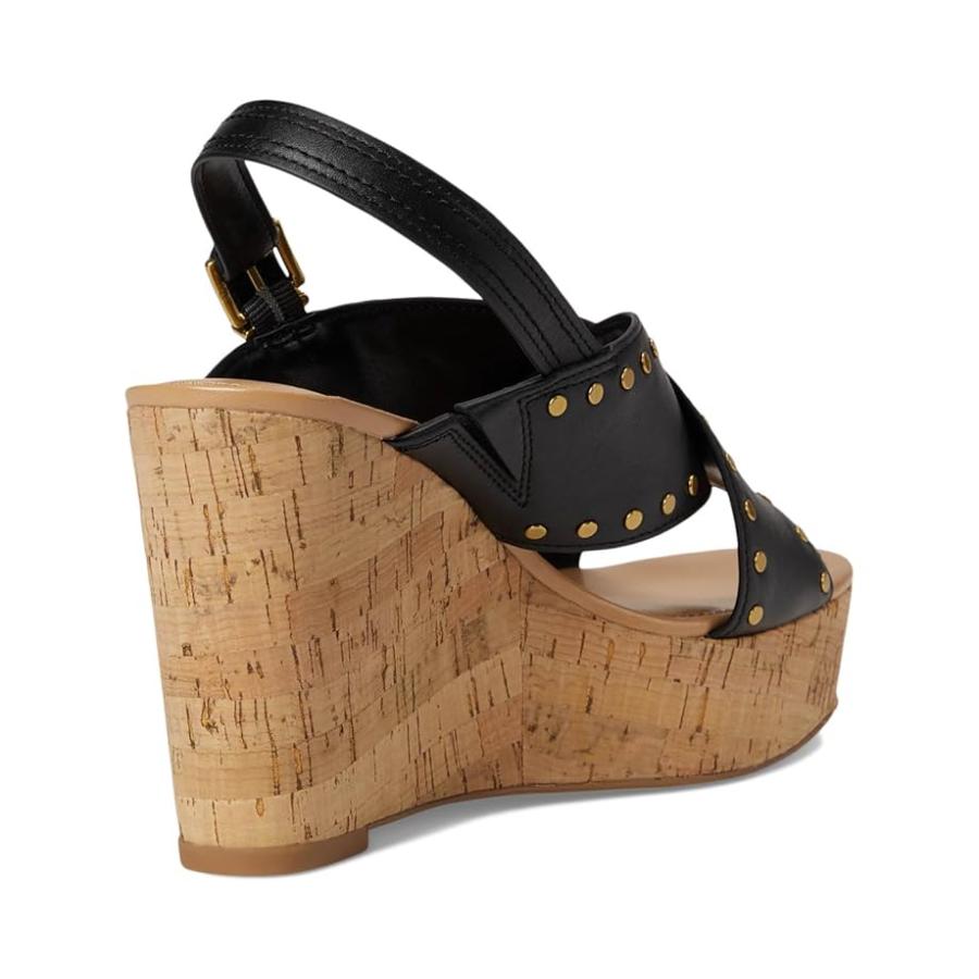 ヴィンスカムート Vince Camuto Ellna Cross-band ウェッジ Sandals レディース ヒール パンプス Black_4