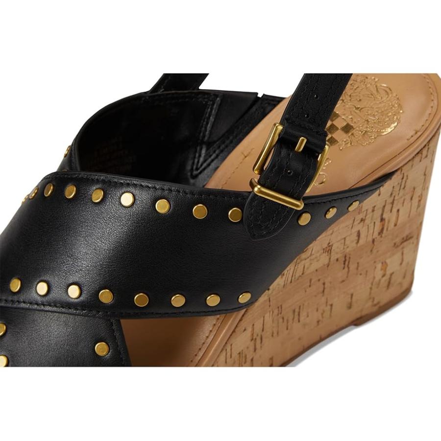 ヴィンスカムート Vince Camuto Ellna Cross-band ウェッジ Sandals レディース ヒール パンプス Black_5