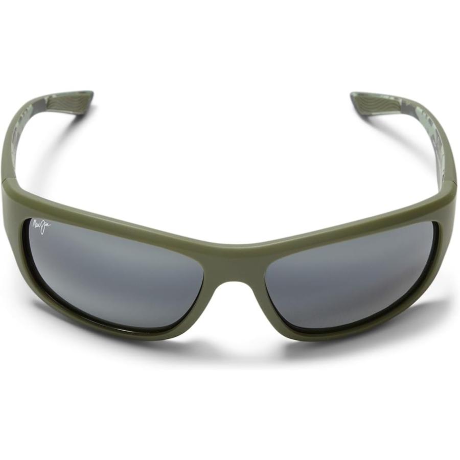 マウイジム Maui Jim Mauklele メンズ サングラス Matte Military Green W/Camo/Neutral Greyの画像