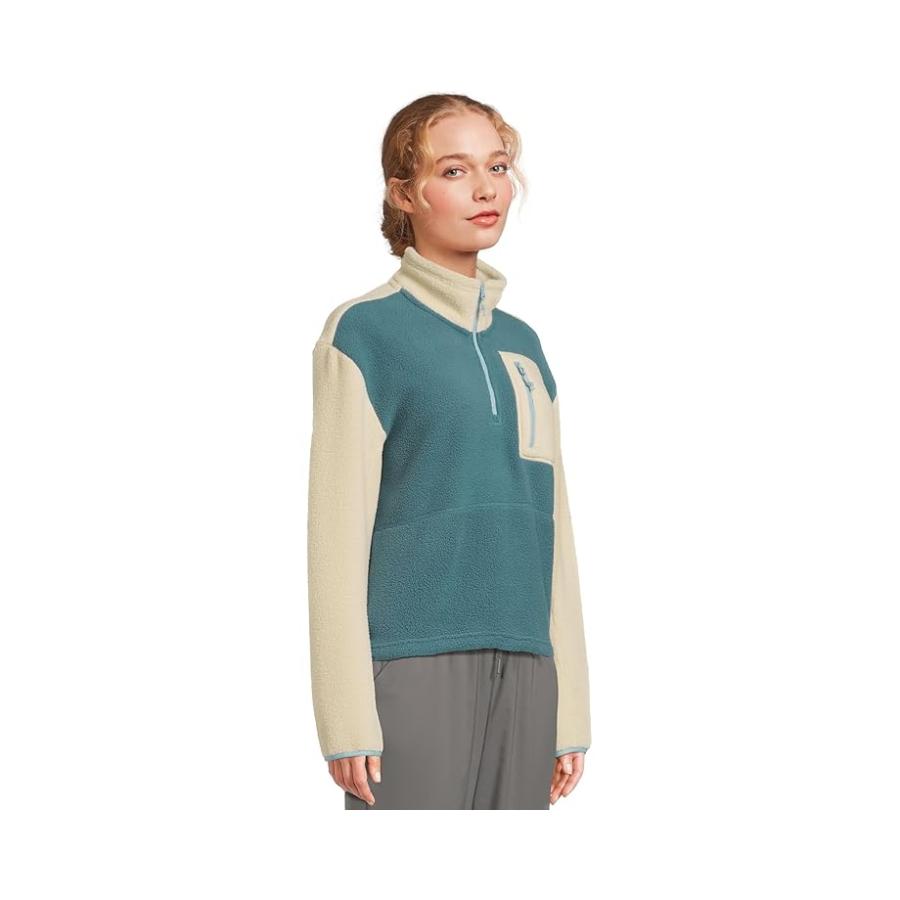 ザ・ノースフェイス The North Face Yumiori 1/4 ジップ レディース パーカー スウェット Space/Gravel/Blue_1