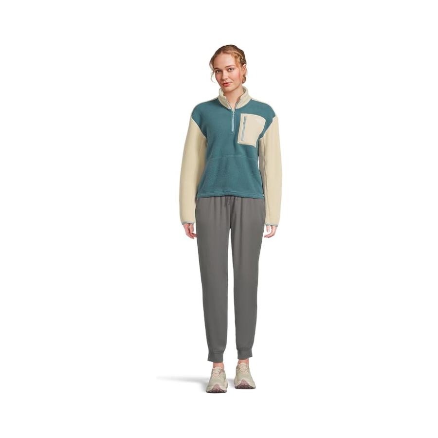 ザ・ノースフェイス The North Face Yumiori 1/4 ジップ レディース パーカー スウェット Space/Gravel/Blue_4