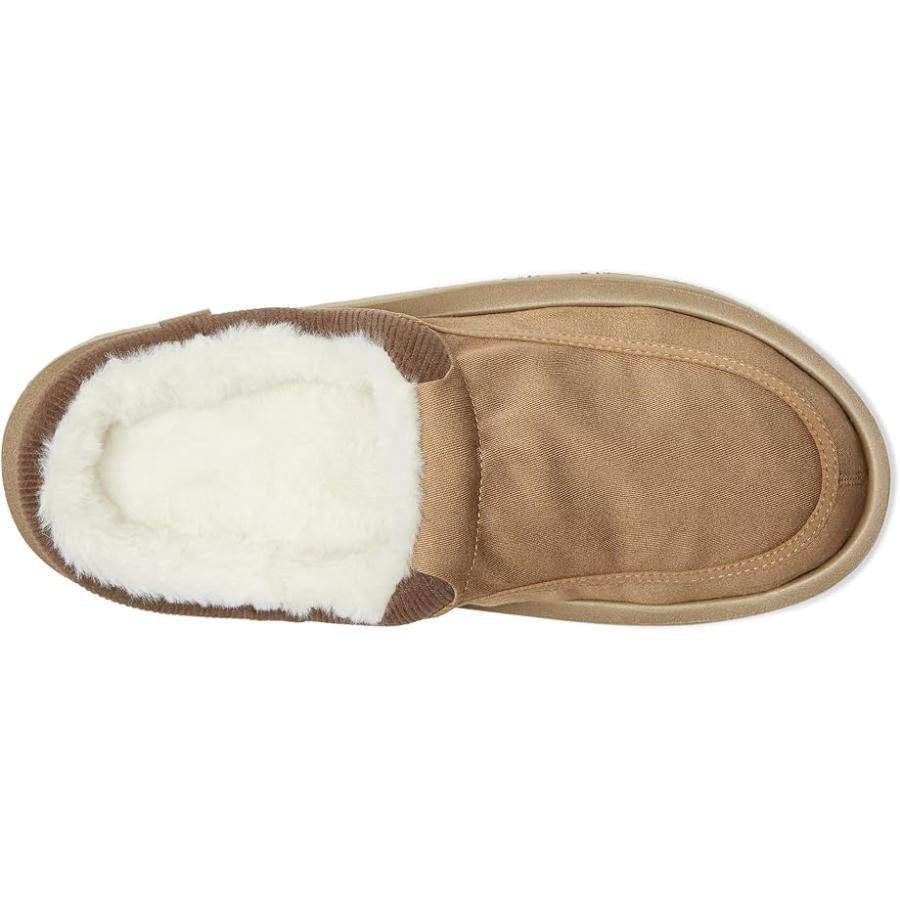 サヌーク Sanuk Donny Cozy メンズ ローファー Brown_1
