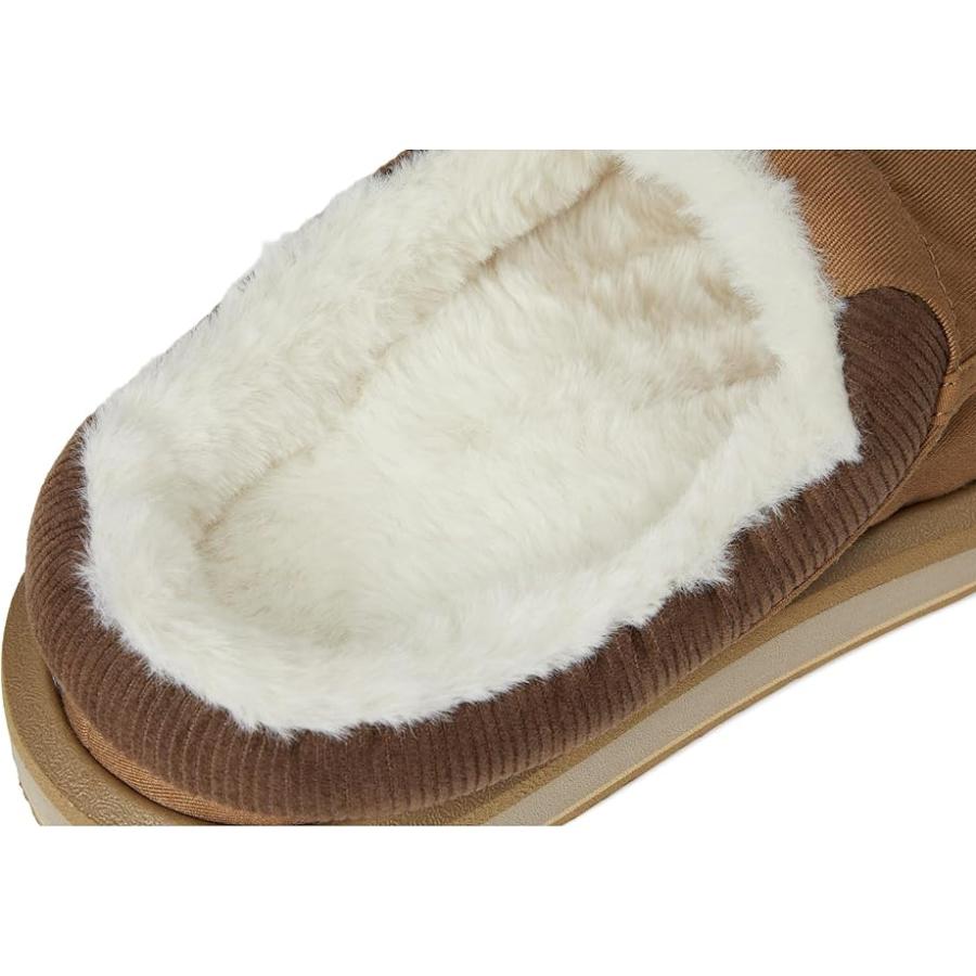 サヌーク Sanuk Donny Cozy メンズ ローファー Brown_5