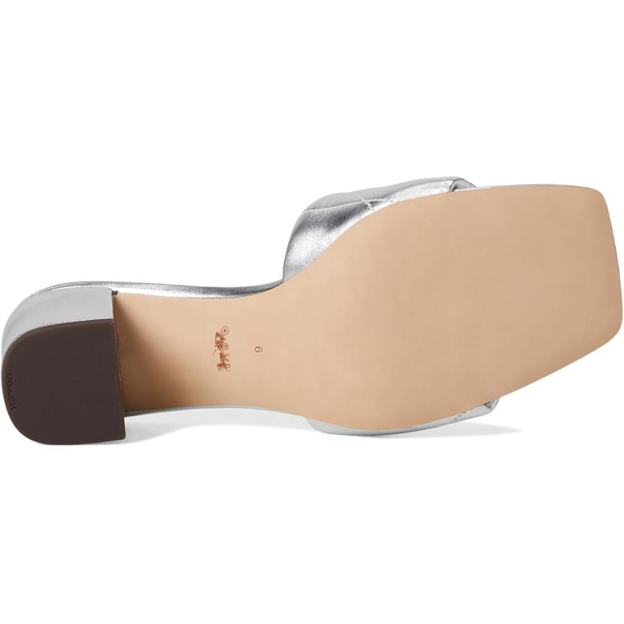 コーチ COACH ホリー Block Heel Sandals with Quilting レディース Heels Silver_2
