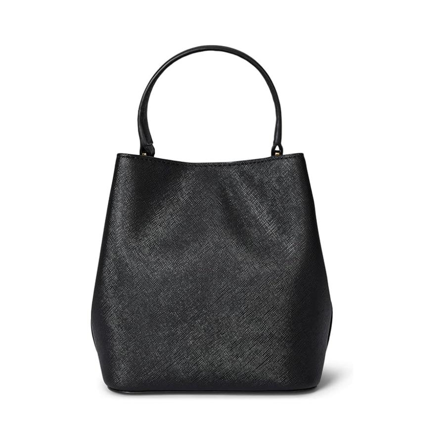 (取寄) ローレン ラルフローレン レディース クロスハッチ スモール リース バケット バッグ Lauren Ralph Lauren women Crosshatch Small Reese Bucket Bag Black ラルフ・ローレン Lauren Ralph Crosshatch Small Reese Bucket Bag
