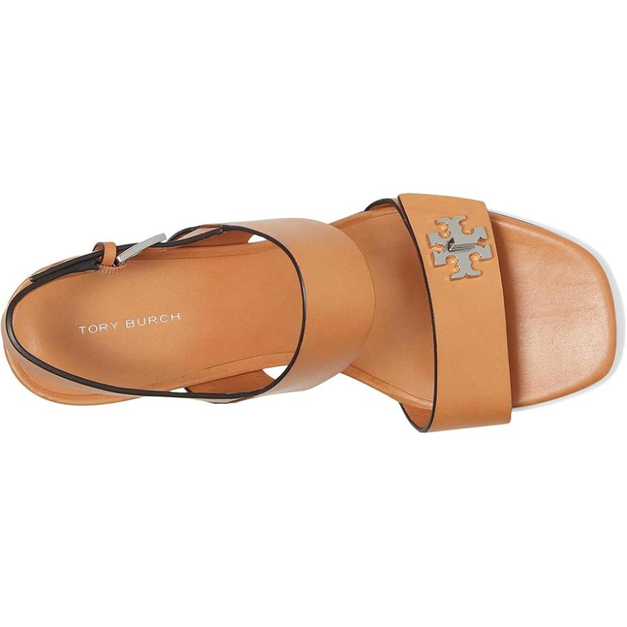 トリーバーチ Tory Burch T Lock Heel Sandals 55mm レディース ヒール パンプス Camello_1