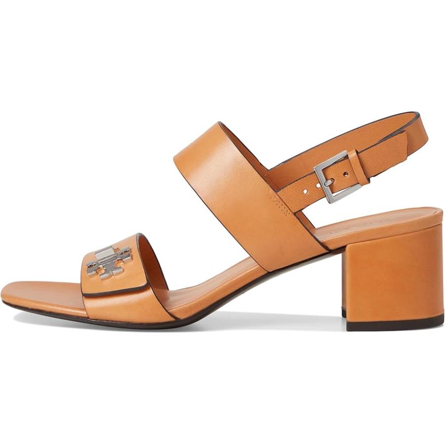 トリーバーチ Tory Burch T Lock Heel Sandals 55mm レディース ヒール パンプス Camello_3