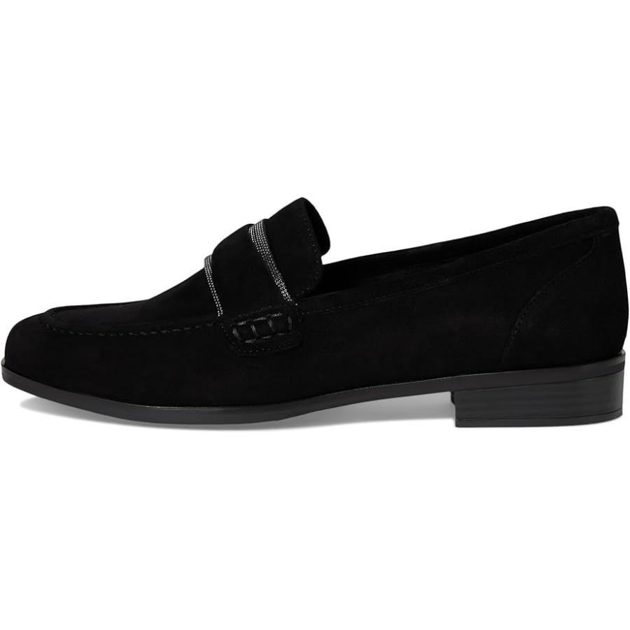 Vaneli Kelby レディース ローファー Black Suede