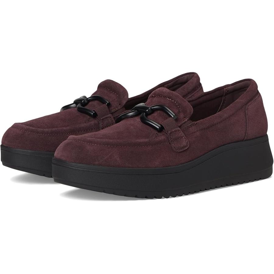 (取寄) クラークス レディース トップ Clarks women Zylah Top Plum Suede Clarks（クラークス） Clarks Zylah Top レディース ローファー Plum