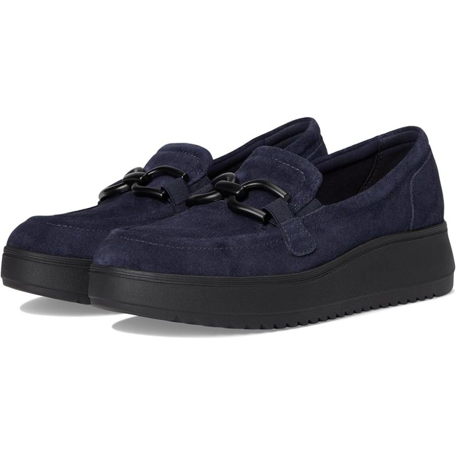 Clarks（クラークス） Zylah Top レディース ローファー Navy Suede 