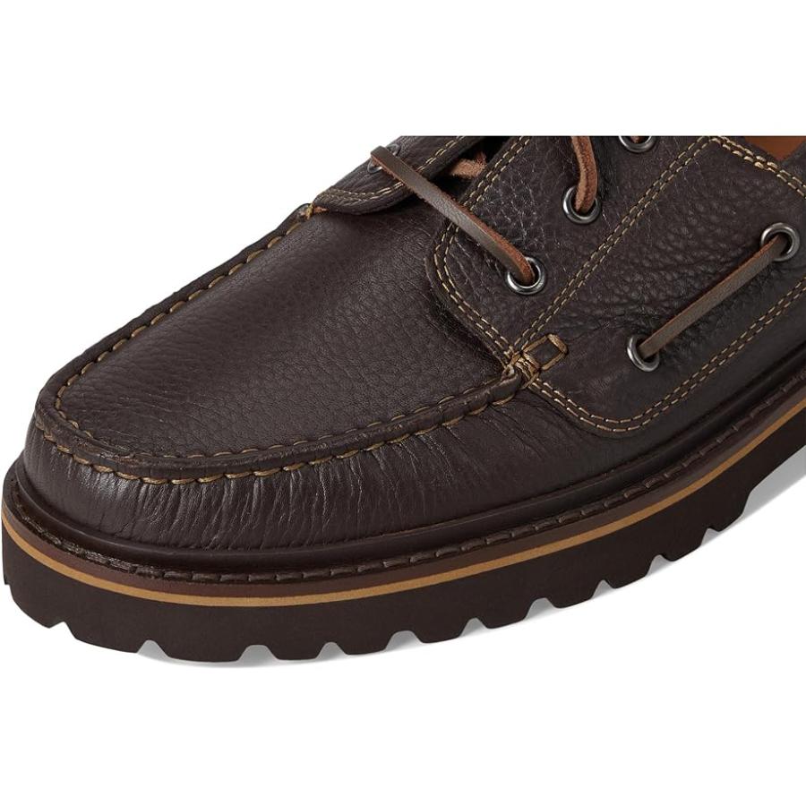 メフィスト Mephisto Adrien メンズ Boat シューズ ダークブラウンの画像