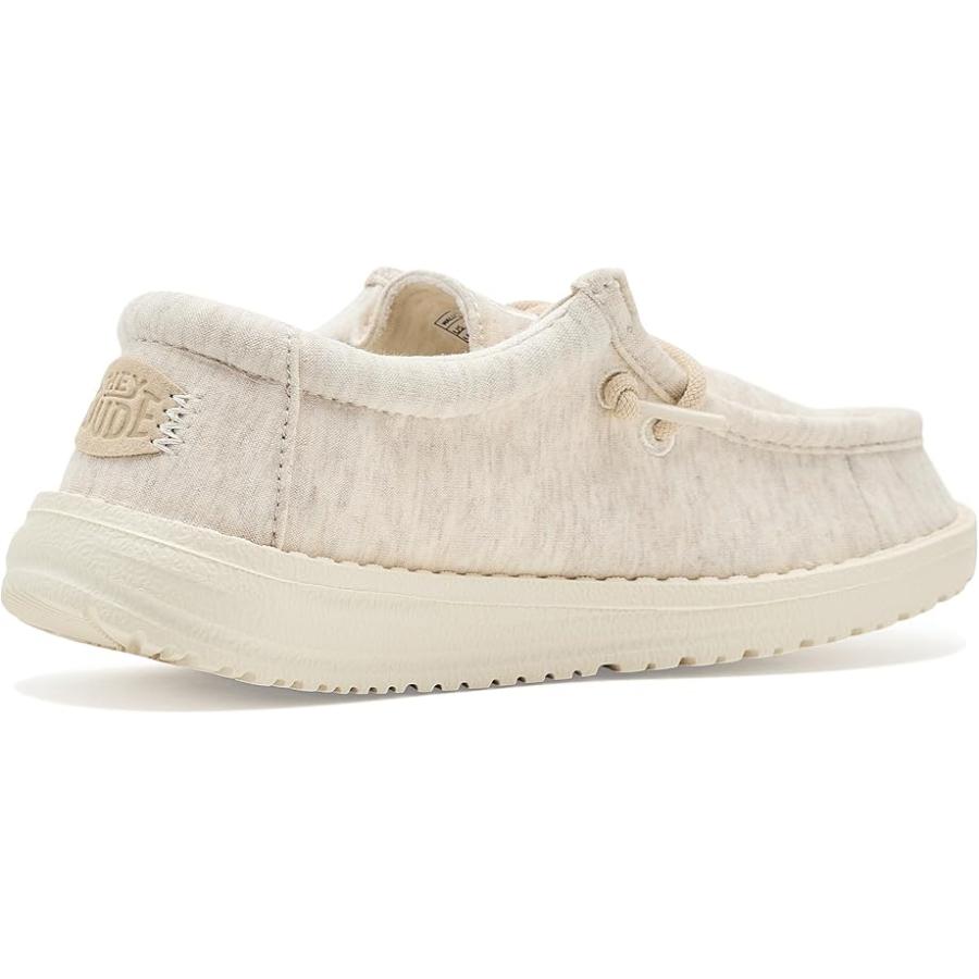 Hey Dude Kids  Wally ストレッチ Jersey (Little Kid/Big Kid) キッズ・ジュニア Loafers Oat_2
