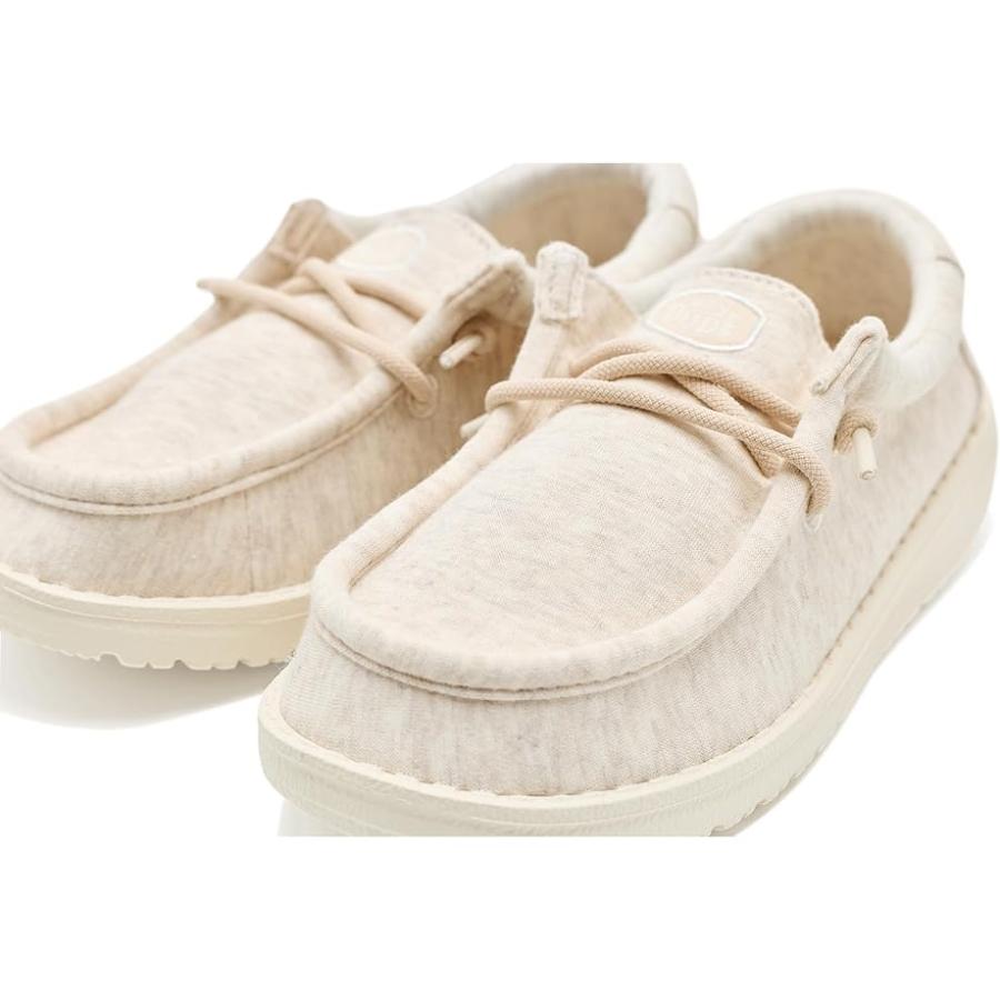 Hey Dude Kids  Wally ストレッチ Jersey (Little Kid/Big Kid) キッズ・ジュニア Loafers Oat_5