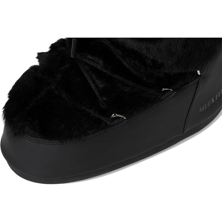 MOON BOOT  Icon Faux Fur レディース ブーツ Blackの画像