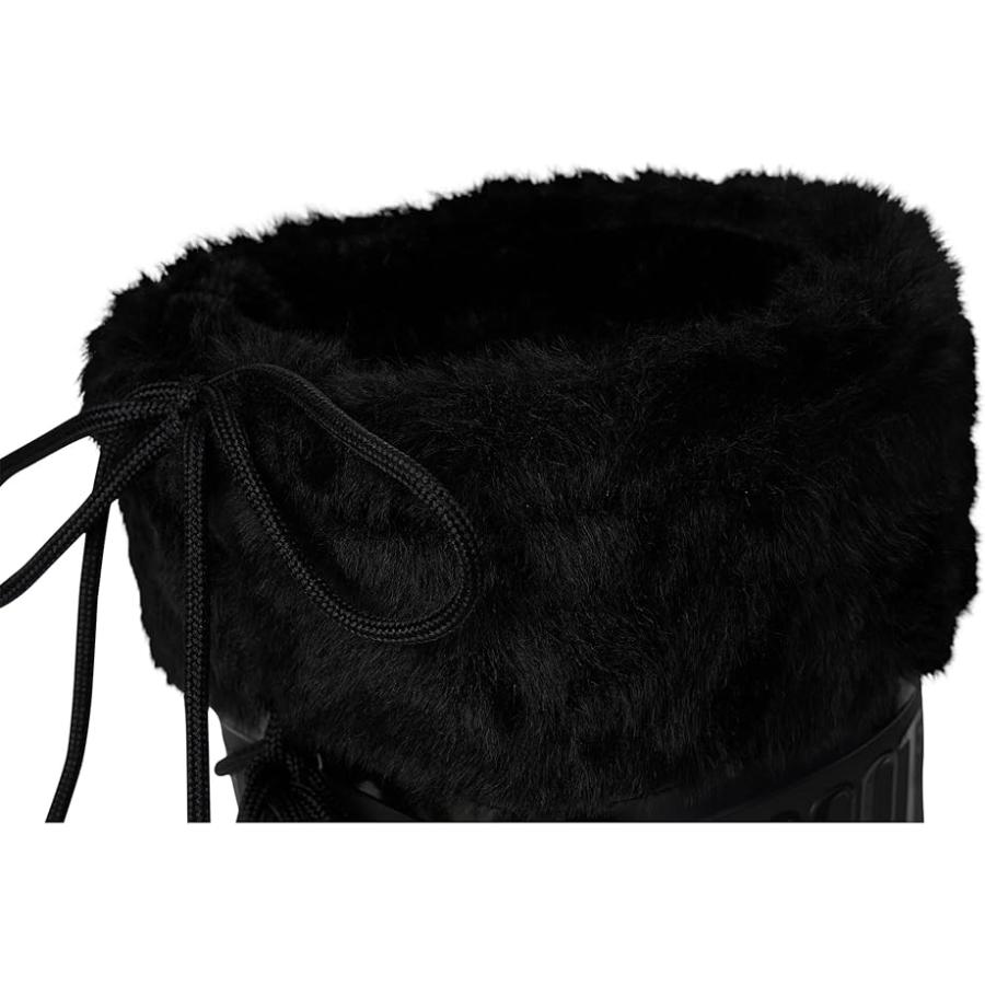 MOON BOOT  Icon Faux Fur レディース ブーツ Blackの画像