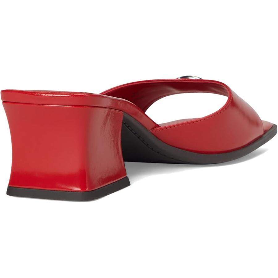 コーチ COACH Sculpted C レザー Block Heel Sandals レディース ヒール パンプス Sport Red_4